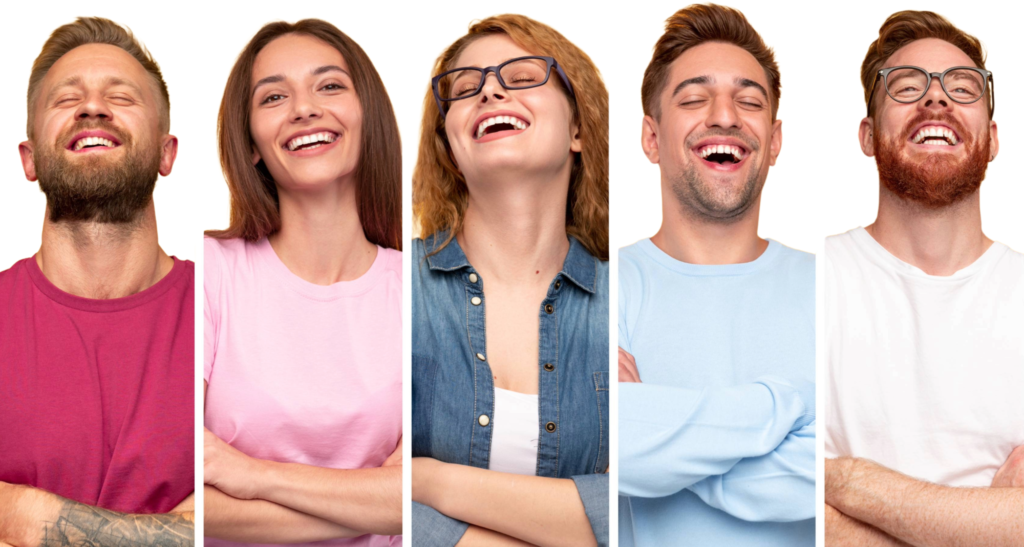 Dating Apps showing diverse people smiling and open to connection